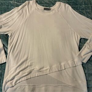 Women's White Long Sleeve Top
